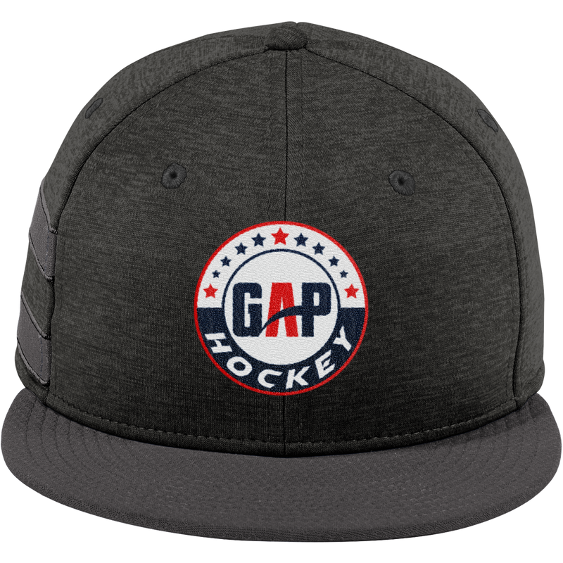 GAP Hockey New Era Shadow Heather Striped Flat Bill Snapback Cap
