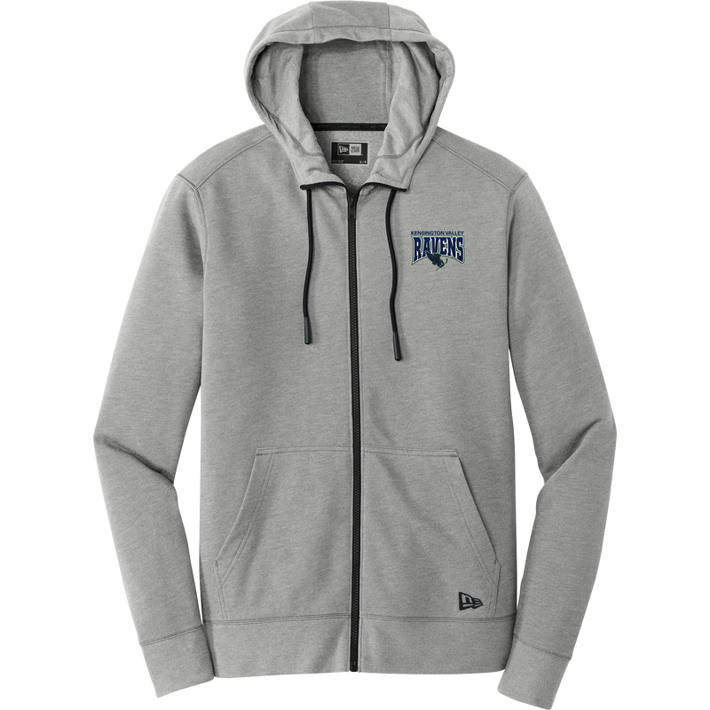 Kensington Valley Ravens New Era Tri-Blend Fleece Full-Zip Hoodie