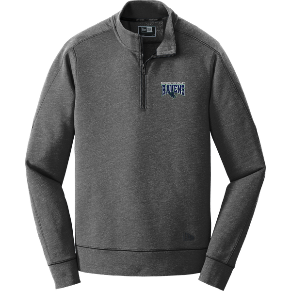 Kensington Valley Ravens New Era Tri-Blend Fleece 1/4-Zip Pullover