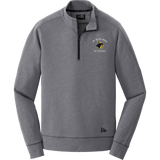 Delaware Jr. Blue Hens New Era Tri-Blend Fleece 1/4-Zip Pullover