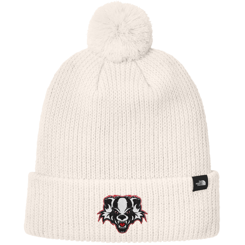 Scary Badgers The North Face Pom Beanie
