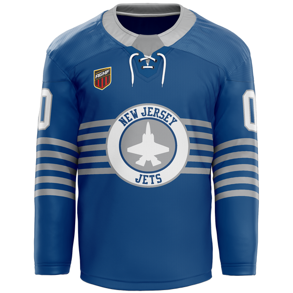 AGHF NJ Jets Youth Goalie Hybrid Jersey