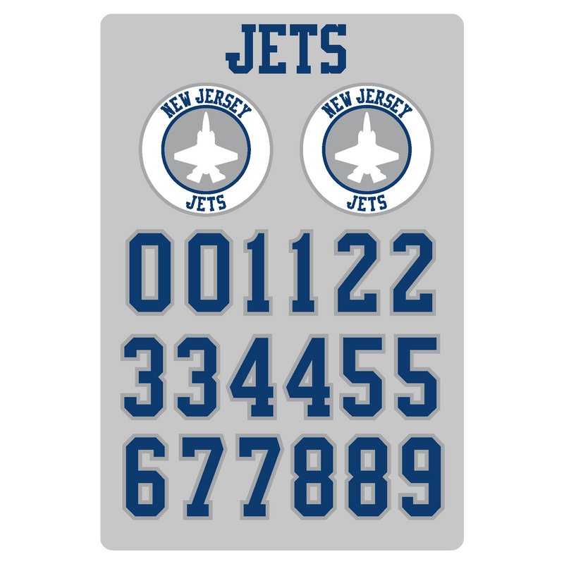 NJ Jets Helmet Stickers
