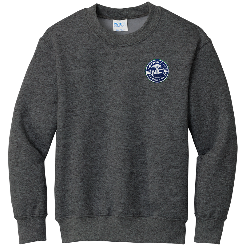 NYC Hockey Club Youth Core Fleece Crewneck Sweatshirt