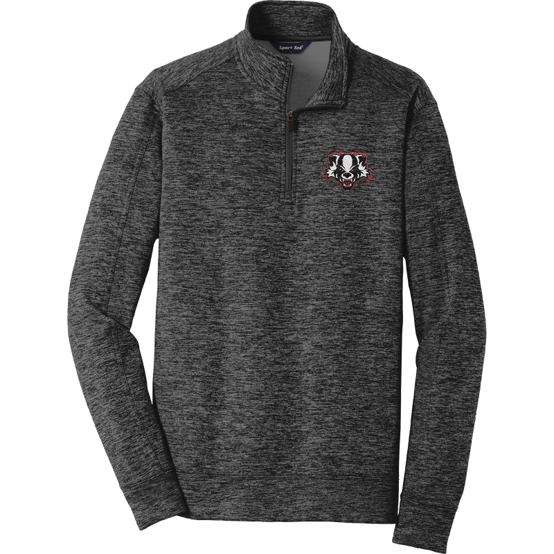 Scary Badgers PosiCharge Electric Heather Fleece 1/4-Zip Pullover