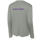 Curry College (Bleed Purple Hockey) Long Sleeve PosiCharge Competitor Tee