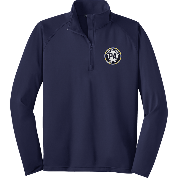 PA Brick Sport-Wick Stretch 1/4-Zip Pullover