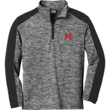 Mount St. Charles Youth PosiCharge Electric Heather Colorblock 1/4-Zip Pullover