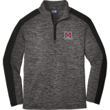 Jr. Mounties Youth PosiCharge Electric Heather Colorblock 1/4-Zip Pullover