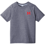 Mount St. Charles Youth PosiCharge Tri-Blend Wicking Raglan Tee